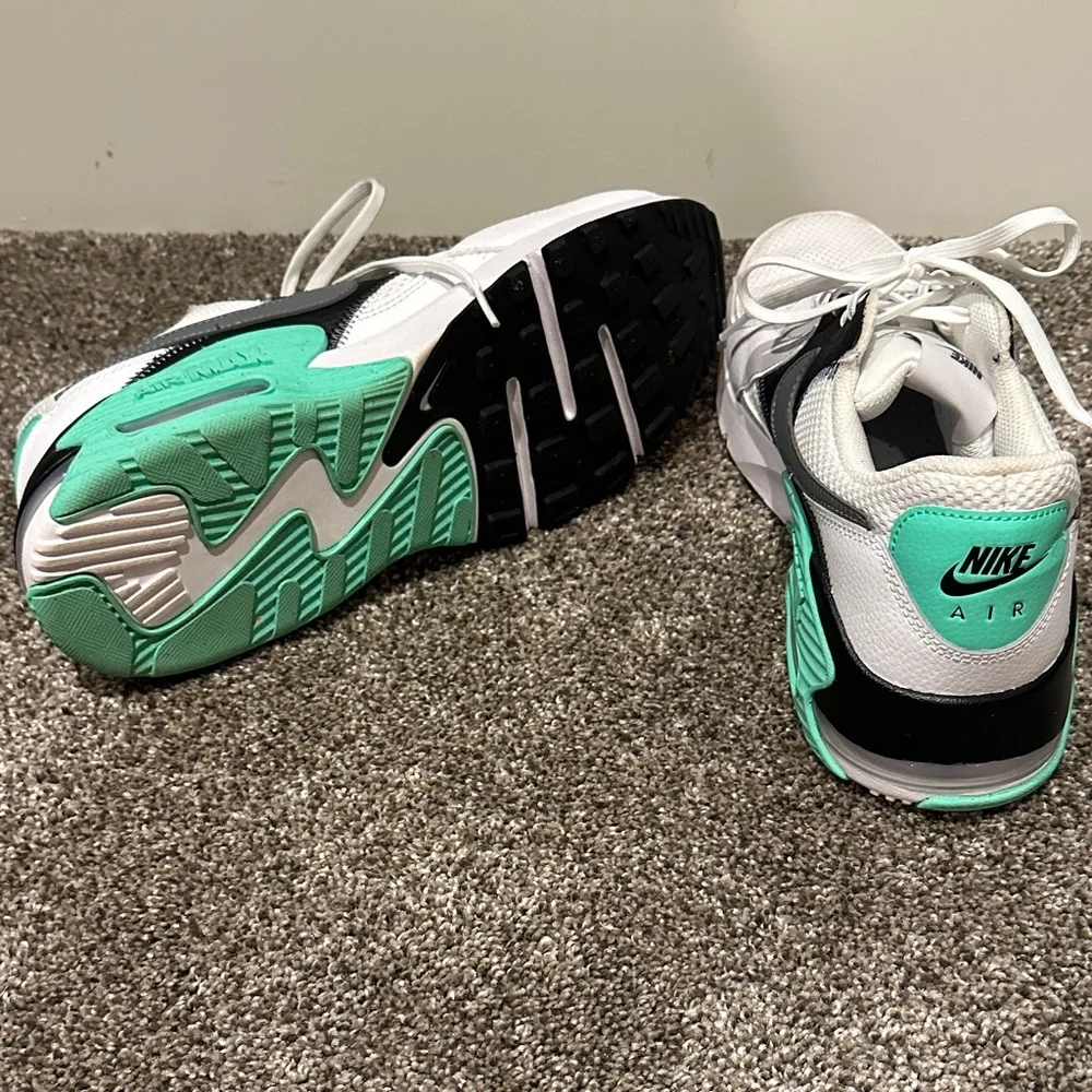 Nike Women's White Black Mint Green Air Max Sneakers